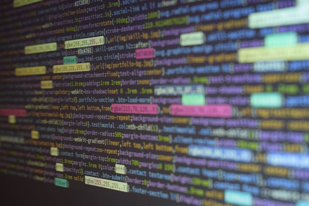 画面に表示されたプログラムのコード